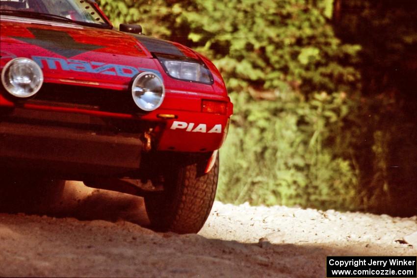 Andrew Havas / Melanie Kelly Mazda RX-7 on SS3, E. Town East.