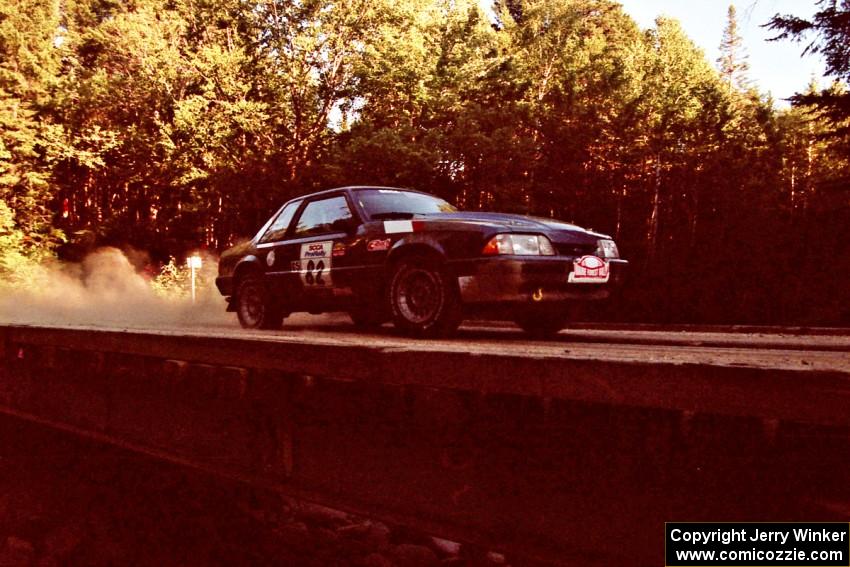 Mike Hurst / Rob Bohn Ford Mustang on SS3, E. Town East.