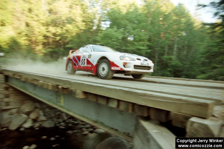 Brian Vinson / Richard Beels Toyota Supra Turbo on SS3, E. Town East.