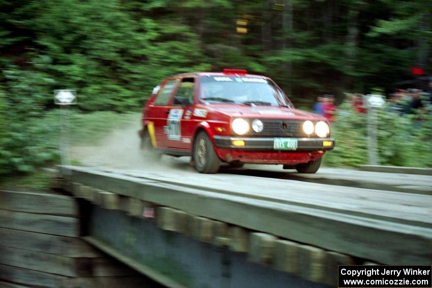 John Rahill / Vlad Hladky VW GTI on SS3, E. Town East.