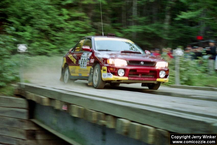 Pierre Bazinet / Dave Shindle Subaru Impreza 2.5RS on SS3, E. Town East.