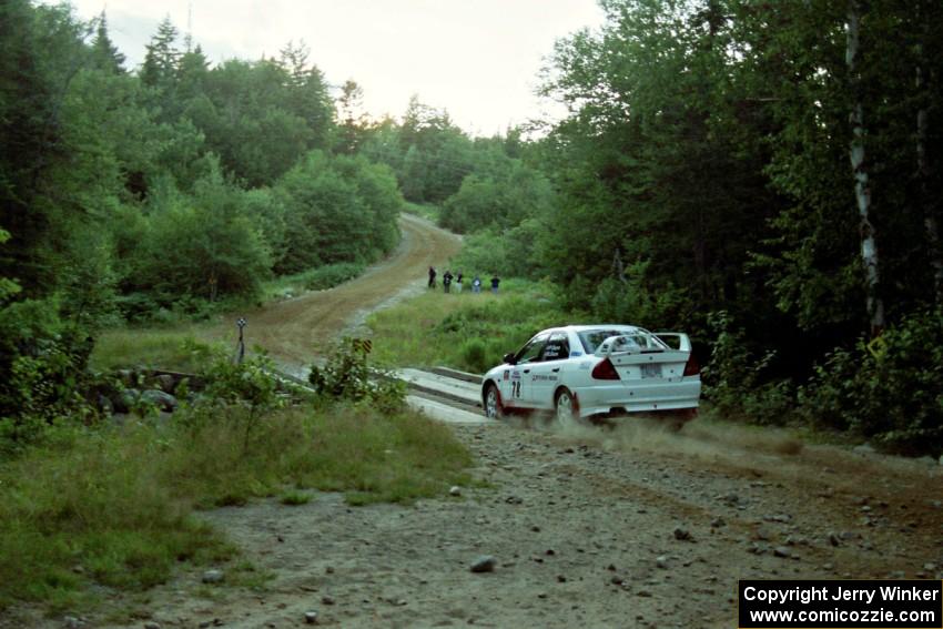 Paul Dunn / Rebecca Dunn Mitubishi Lancer Evo IV on SS3, E. Town East.