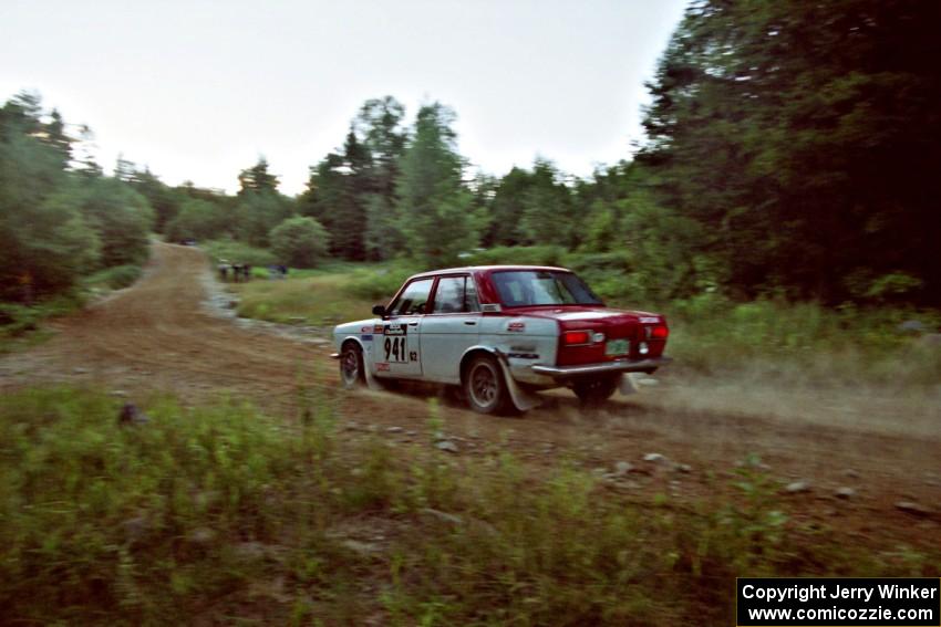 Dan Cook / Bill Rhodes Datsun 510 on SS3, E. Town East.