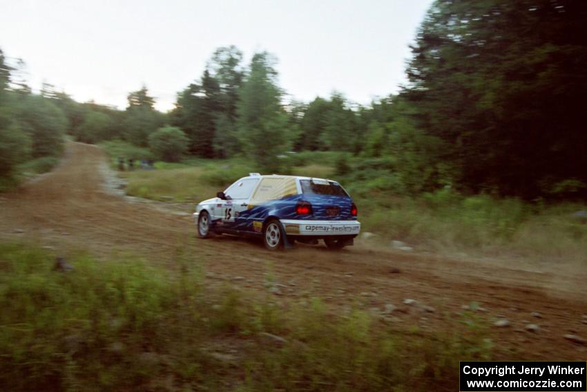 Brad Hawkins / Adrian Wintle VW GTI on SS3, E. Town East.