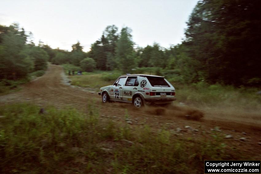 Jon Hamilton / Ken Sabo VW Rabbit on SS3, E. Town East.