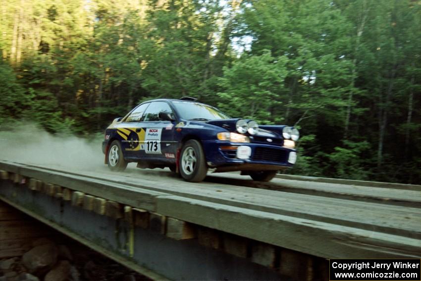 Patrick Lilly / Rory Galligan Subaru WRX STi on SS3, E. Town East.