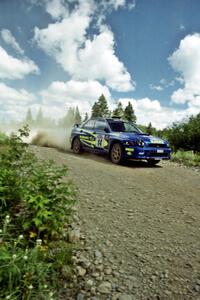 Mark Lovell / Steve Turvey Subaru WRX STi on SS5, Parmachenee West.