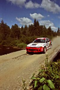 Garen Shrader / Michael Fennell Mitsubishi Lancer Evo IV on SS5, Parmachenee West.