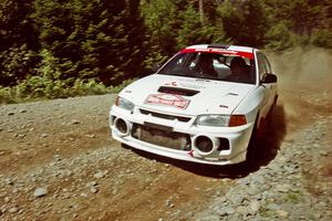 Tim Paterson / Scott Ferguson Mitsubishi Lancer Evo IV on SS5, Parmachenee West.