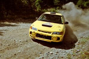 John Drislane / Declan Hegarty Mitsubishi Lancer Evo IV on SS5, Parmachenee West.