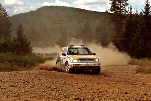 Brad Hawkins / Adrian Wintle VW GTI on SS5, Parmachenee West.