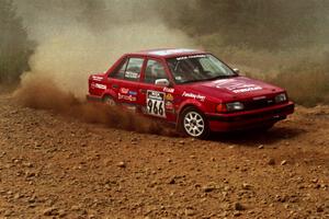 Adam Vale da Serra / Christine Vale da Serra Mazda 323 GT on SS5, Parmachenee West.