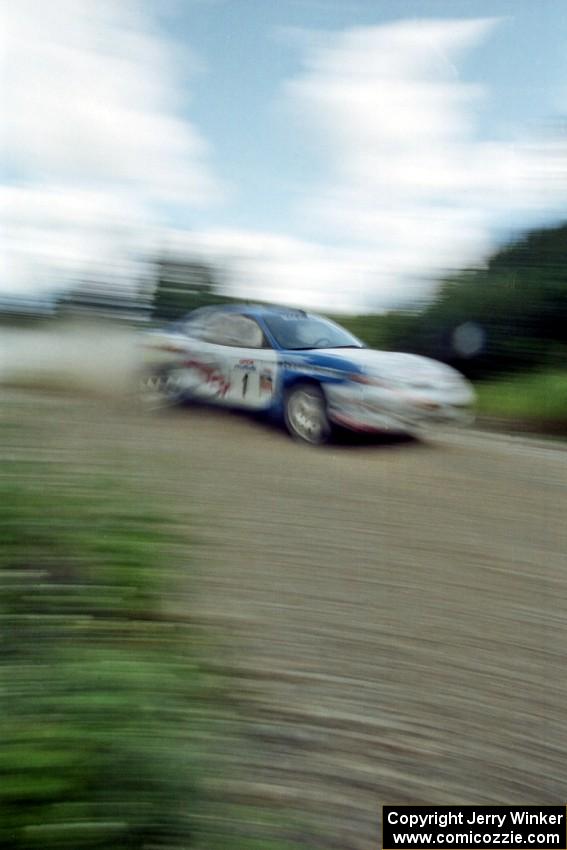 Paul Choiniere / Jeff Becker Hyundai Tiburon on SS5, Parmachenee West.