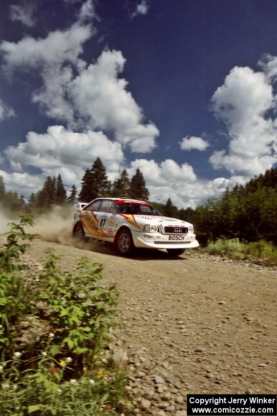 Frank Sprongl / Dan Sprongl Audi S2 Quattro on SS5, Parmachenee West.