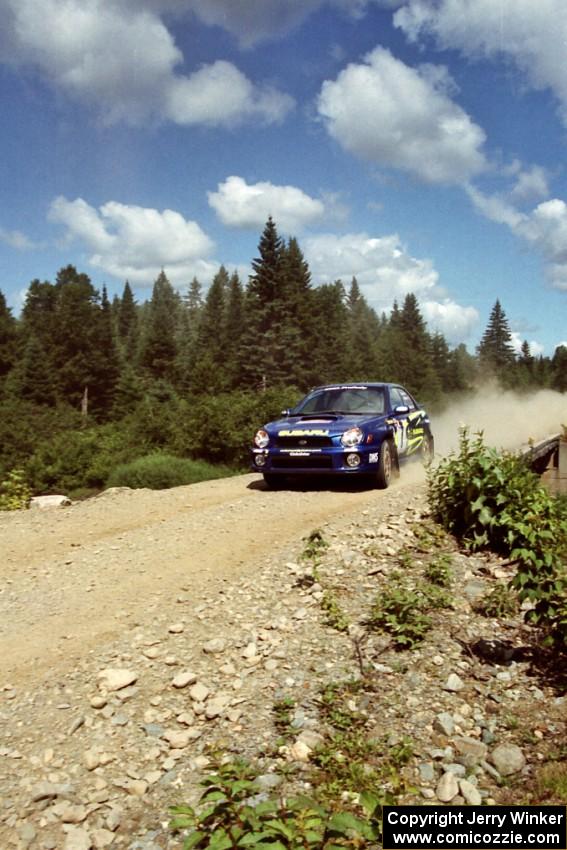 Pat Richard / Ian McCurdy Subaru WRX on SS5, Parmachenee West.