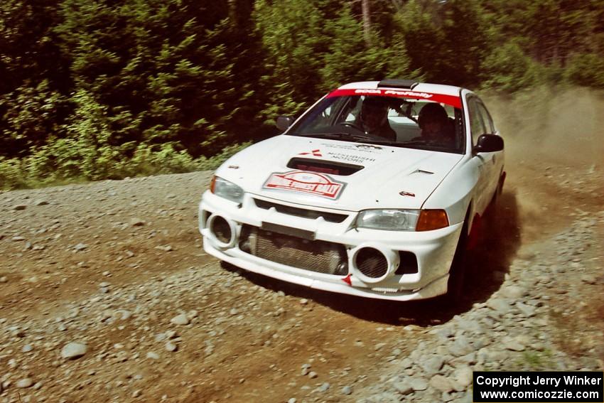 Tim Paterson / Scott Ferguson Mitsubishi Lancer Evo IV on SS5, Parmachenee West.