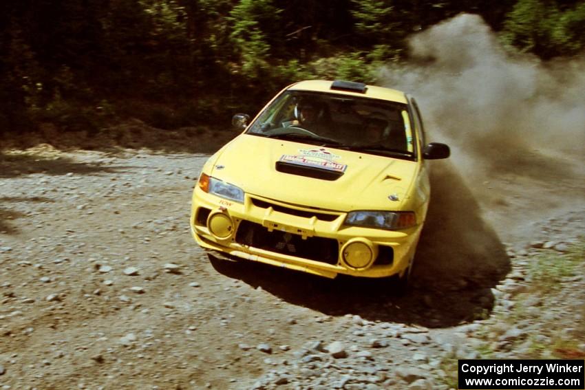 John Drislane / Declan Hegarty Mitsubishi Lancer Evo IV on SS5, Parmachenee West.