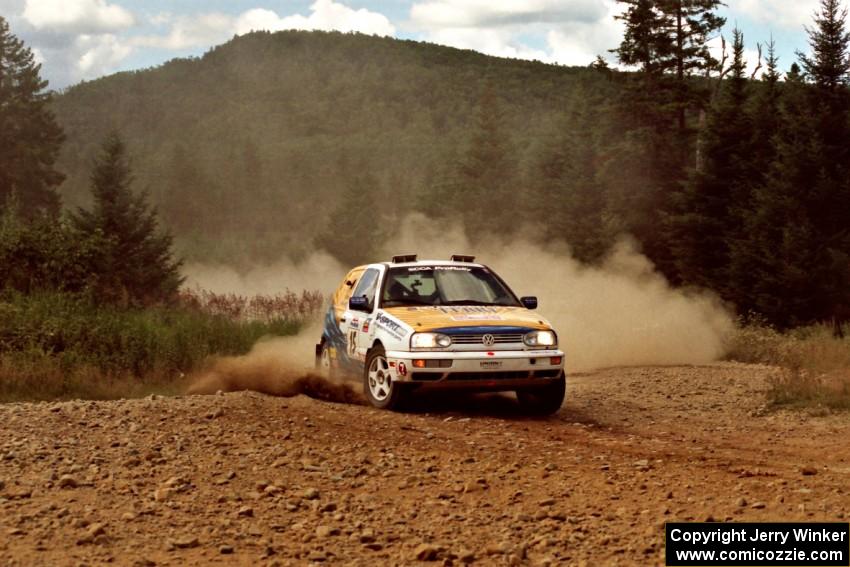 Brad Hawkins / Adrian Wintle VW GTI on SS5, Parmachenee West.