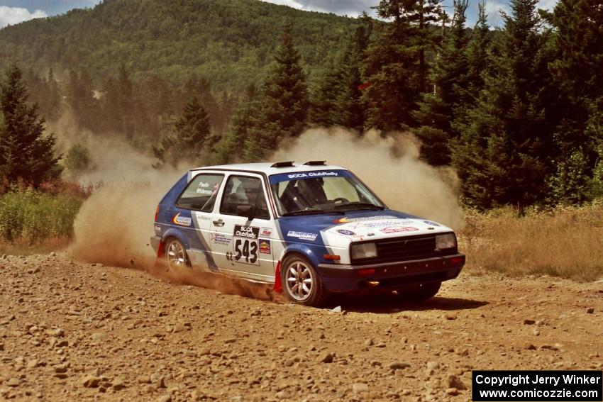 Chris Whiteman / Mike Paulin VW GTI on SS5, Parmachenee West.