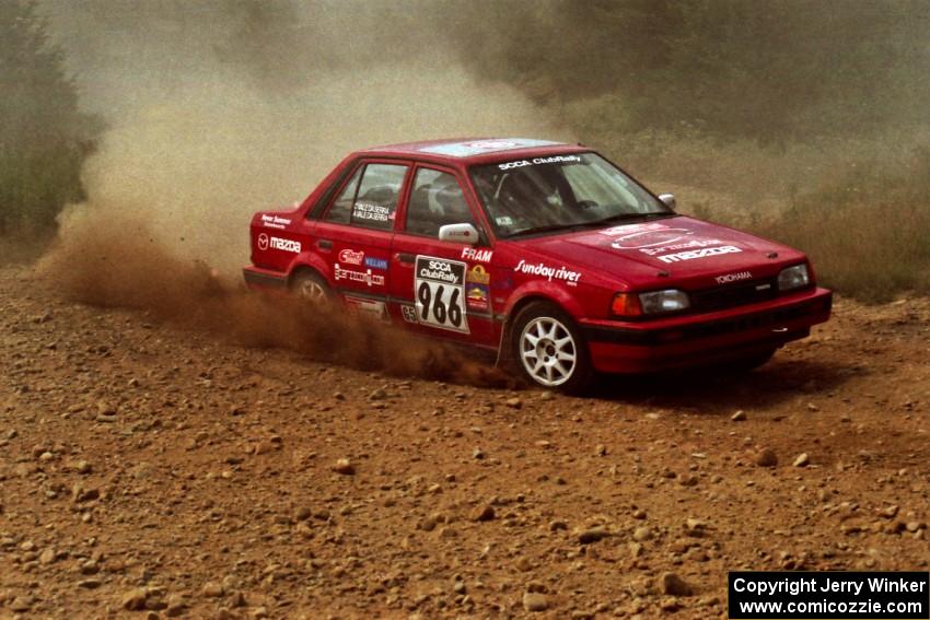 Adam Vale da Serra / Christine Vale da Serra Mazda 323 GT on SS5, Parmachenee West.