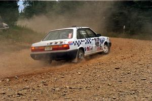 Gerry Brinkman / Will Sekella Audi 4000 Quattro limps through SS5, Parmachenee West.