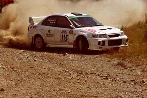 Seamus Burke / Frank Cunningham Mitsubishi Lancer Evo IV on SS6, Parmachenee East.