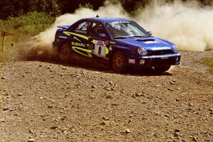 Pat Richard / Ian McCurdy Subaru WRX on SS6, Parmachenee East.