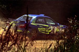 Karl Scheible / Brian Maxwell Subaru WRX STi on SS6, Parmachenee East.