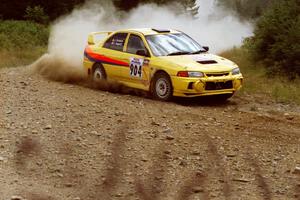 John Drislane / Declan Hegarty Mitsubishi Lancer Evo IV on SS6, Parmachenee East.