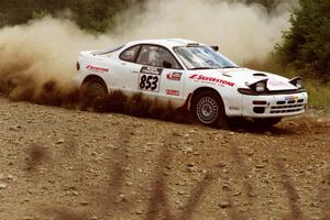 Pete Pollard / Jennifer Cote Toyota Celica GT-4 on SS6, Parmachenee East.