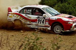 Noel Nash / Bernard Farrell Mitsubishi Lancer Evo IV on SS6, Parmachenee East.