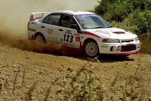 Vinnie Frontinan / Luis Teixeira Mitsubishi Lancer Evo IV on SS6, Parmachenee East.