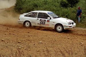 Colin McCleery / Jeff Secor Ford Sierra XR4i on SS6, Parmachenee East.