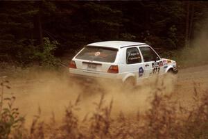 Pablo Sanfrancisco / Rob Bergstrom VW GTI on SS6, Parmachenee East.