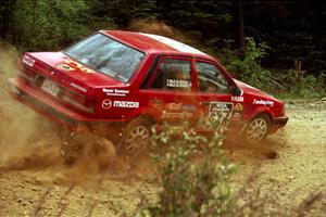 Adam Vale da Serra / Christine Vale da Serra Mazda 323 GT on SS6, Parmachenee East.