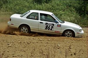 Dan Brosnan / David Dooley Nissan Sentra SE-R on SS6, Parmachenee East.