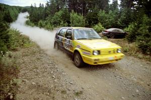 Ray Johansen / Brian Johnson VW Golf on SS6, Parmachenee East.