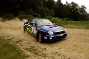 Pat Richard / Ian McCurdy Subaru WRX on SS7, Parmachenee Long.