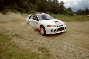 Tim Paterson / Scott Ferguson Mitsubishi Lancer Evo IV on SS7, Parmachenee Long.