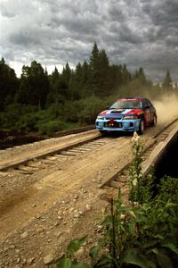 Alec Ellsworth /	Steve Kaczkowski Mitsubishi Lancer Evo IV on SS7, Parmachenee Long.