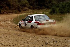 Ted Mendham / Lise Mendham Nissan Sentra SE-R on SS7, Parmachenee Long.