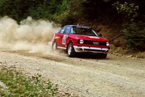 Jason Rivas / Constantine Mantopolous Audi 90 Quattro on SS7, Parmachenee Long.