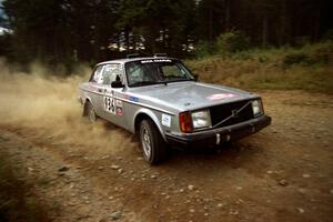 Don Paulsen / Charles Paulsen Volvo 240GT on SS7, Parmachenee Long.