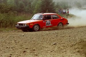 John Groo / Jacob Kalnenieks SAAB 900 on SS7, Parmachenee Long.