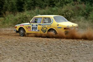 Geoff Clark / Chris Morand SAAB 99 on SS7, Parmachenee Long.