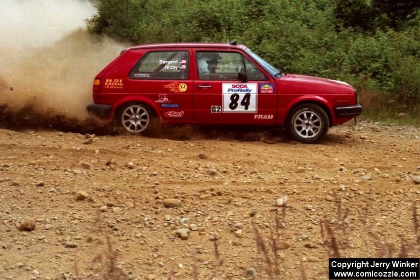 J.B. Niday / Diane Sargent VW GTI on SS6, Parmachenee East.