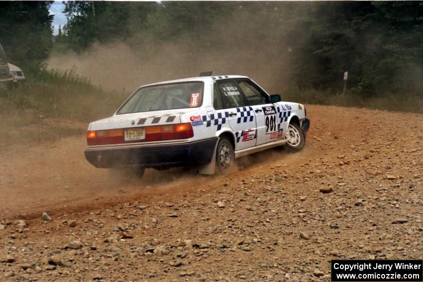 Gerry Brinkman / Will Sekella Audi 4000 Quattro limps through SS5, Parmachenee West.