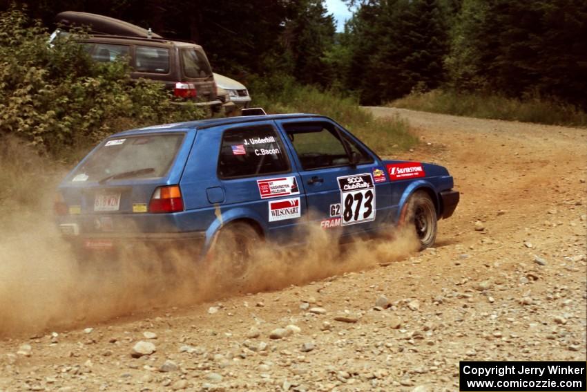 Chris Bacon / John Underhill VW GTI on SS5, Parmachenee West.