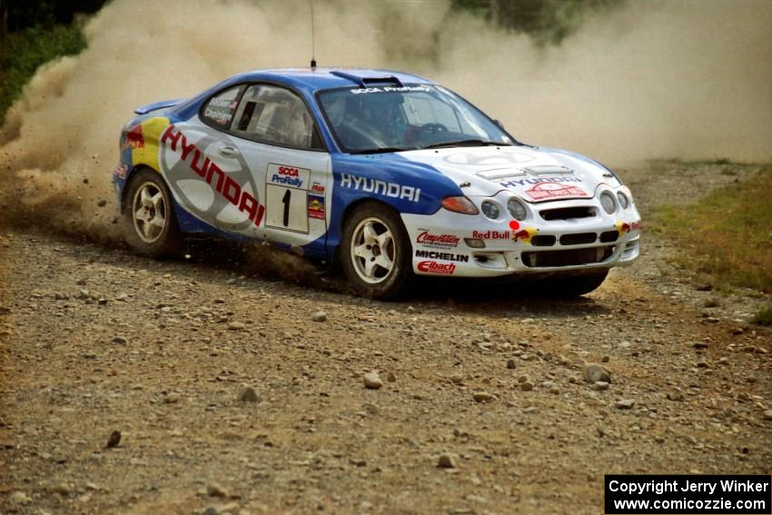 Paul Choiniere / Jeff Becker Hyundai Tiburon on SS6, Parmachenee East.