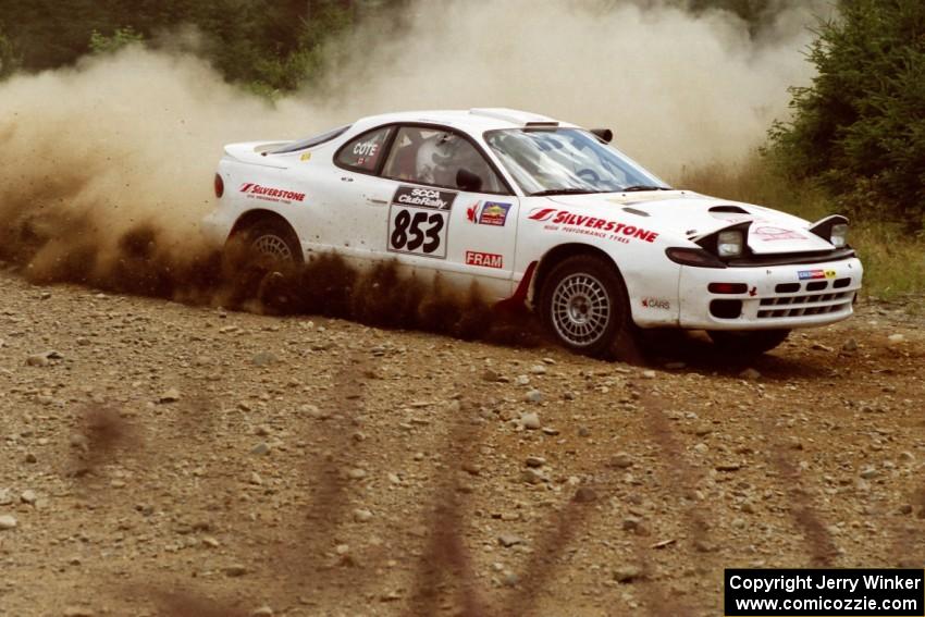 Pete Pollard / Jennifer Cote Toyota Celica GT-4 on SS6, Parmachenee East.